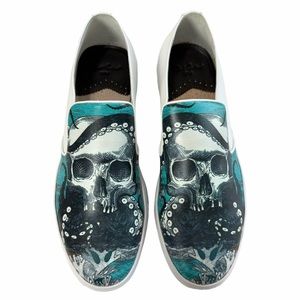 Robert Graham Ocean Graphic Print Slip-On Sneakers Men’s Size 10.5